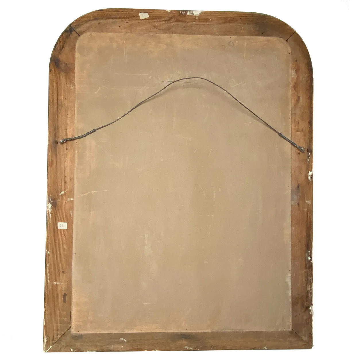 French Louis Philippe Gilt Gesso Arched Wall Mirror