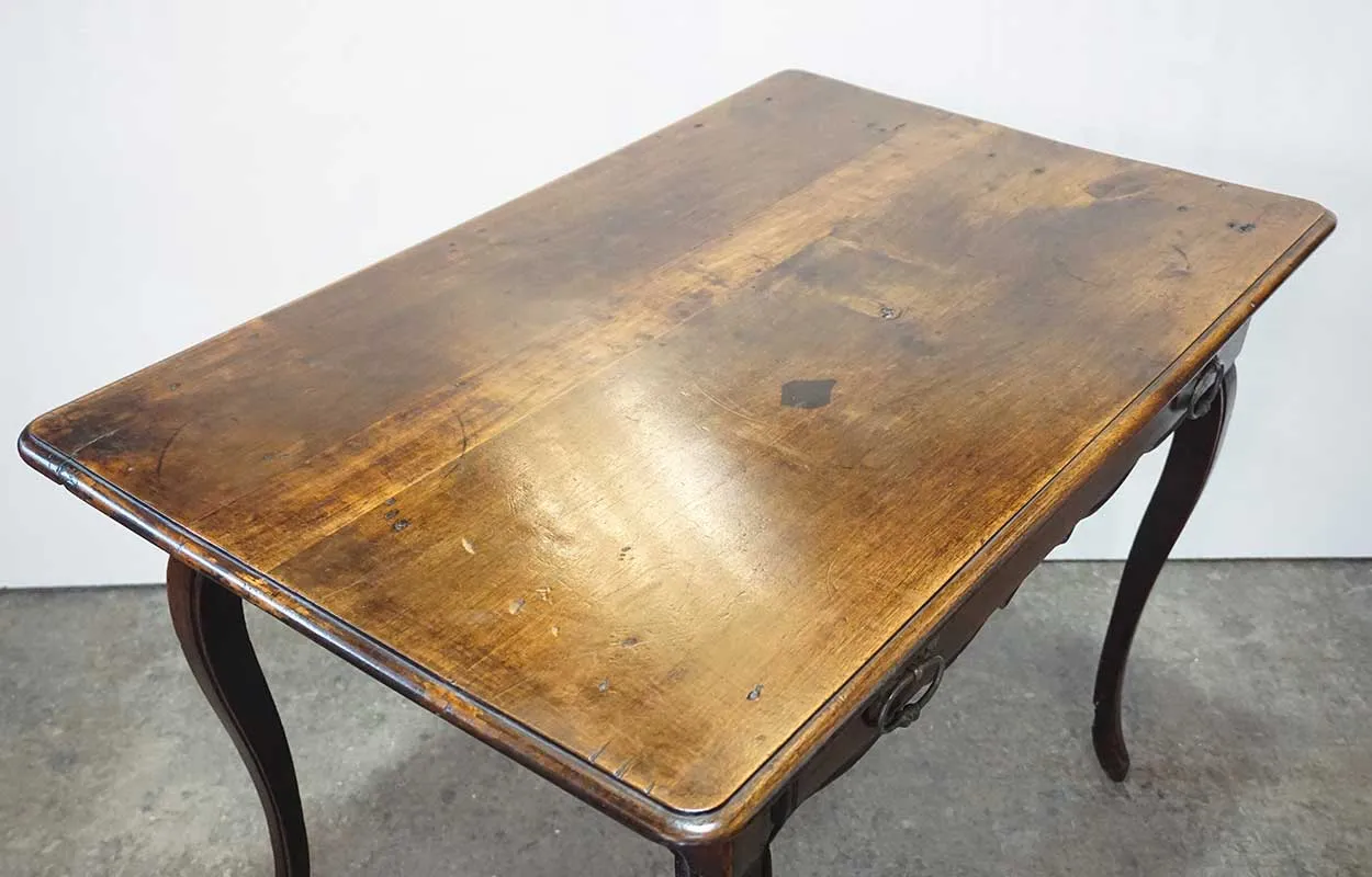 French Louis XV Period Walnut Rectangular Tea Table