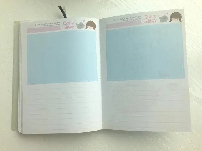 Girl Daily Planner Scheduler - in Black