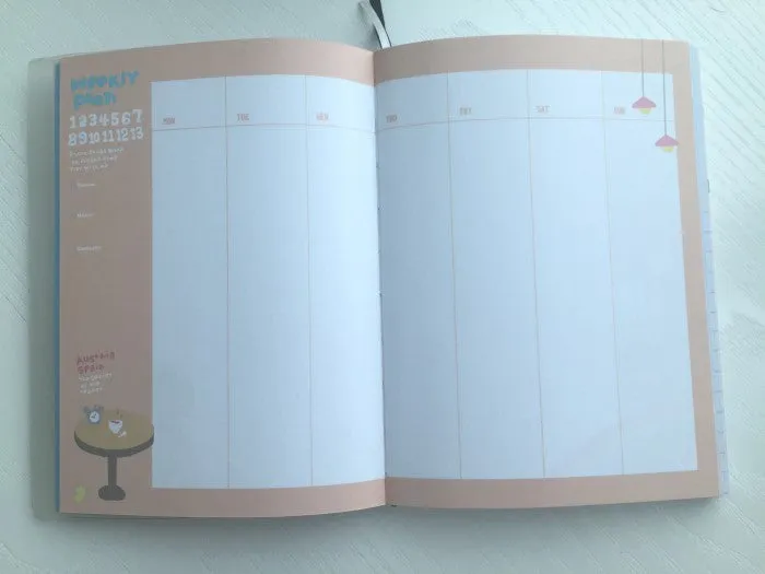Girl Daily Planner Scheduler - in Black
