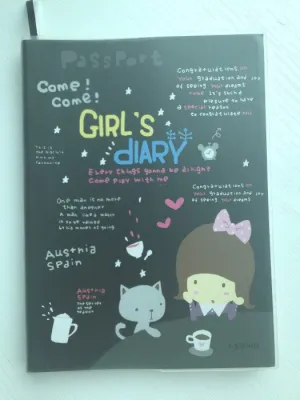 Girl Daily Planner Scheduler - in Black