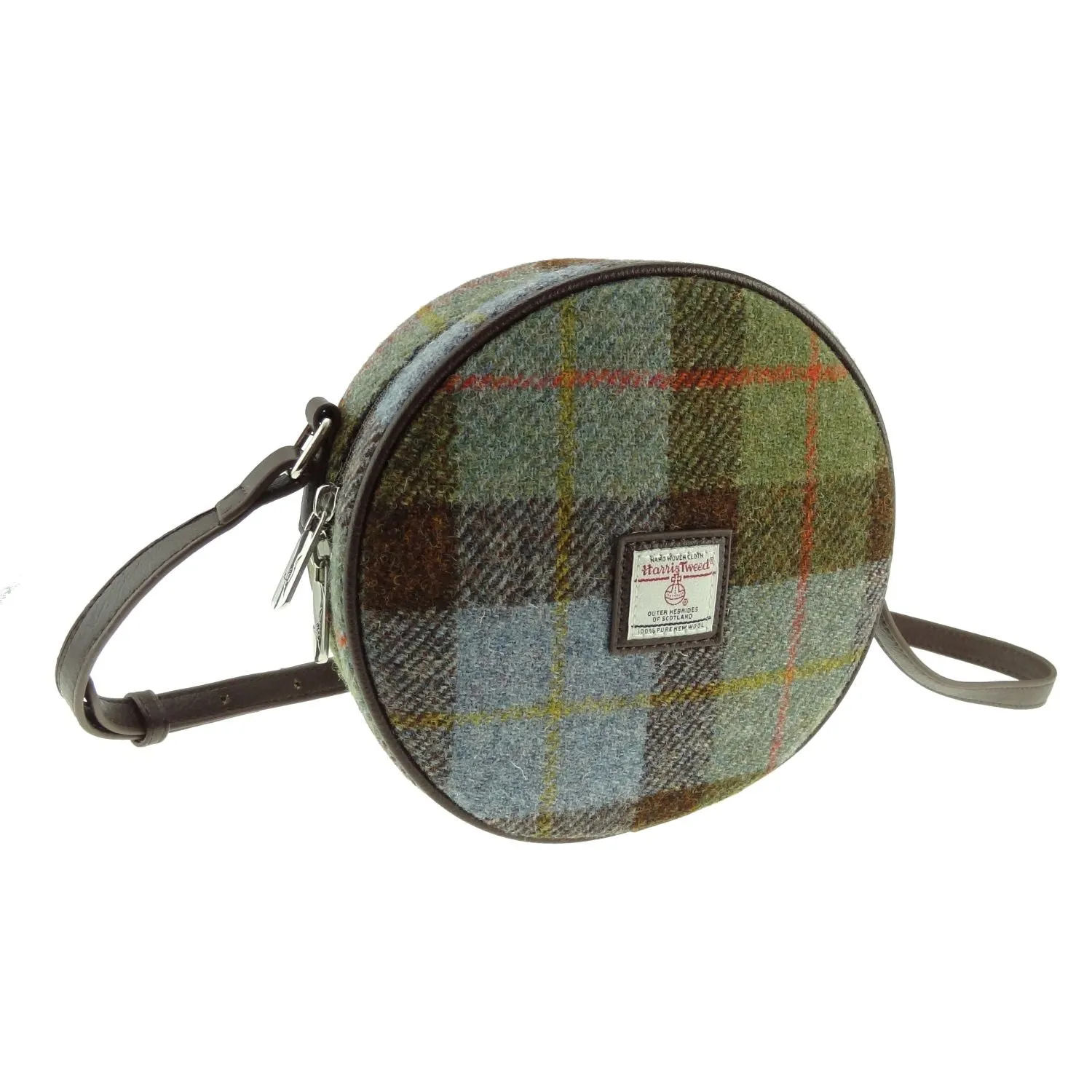 Glen Appin Harris Tweed Mini Round Bannock Bag