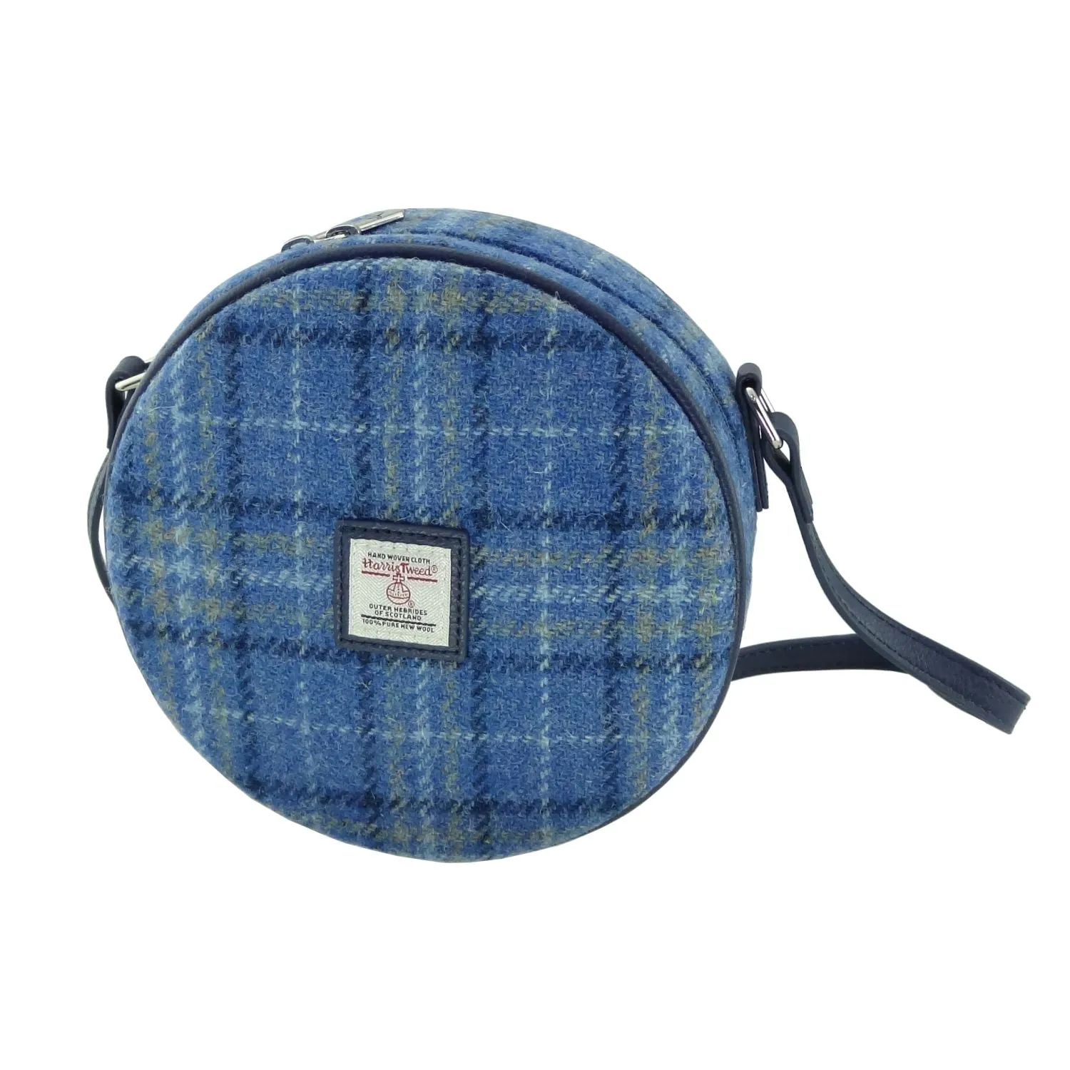 Glen Appin Harris Tweed Mini Round Bannock Bag