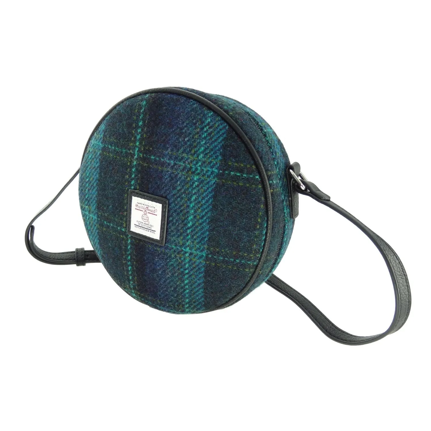 Glen Appin Harris Tweed Mini Round Bannock Bag