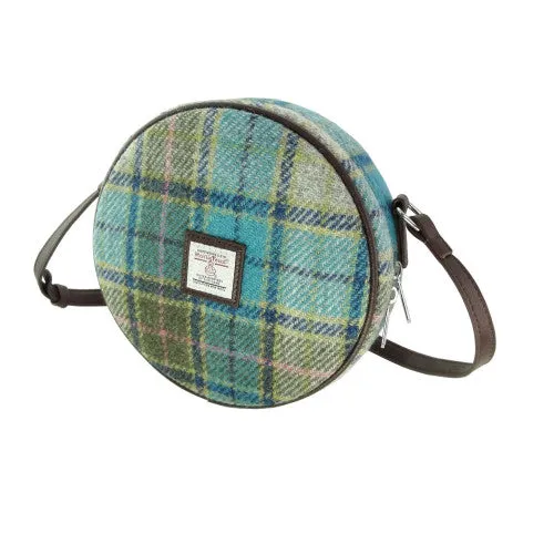 Glen Appin Harris Tweed Mini Round Bannock Bag
