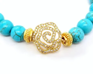 Gold-Plated Rose Charm