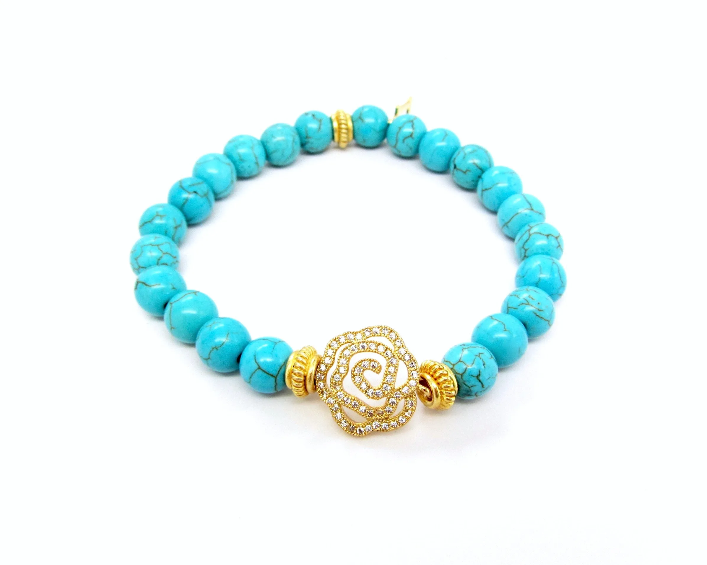 Gold-Plated Rose Charm