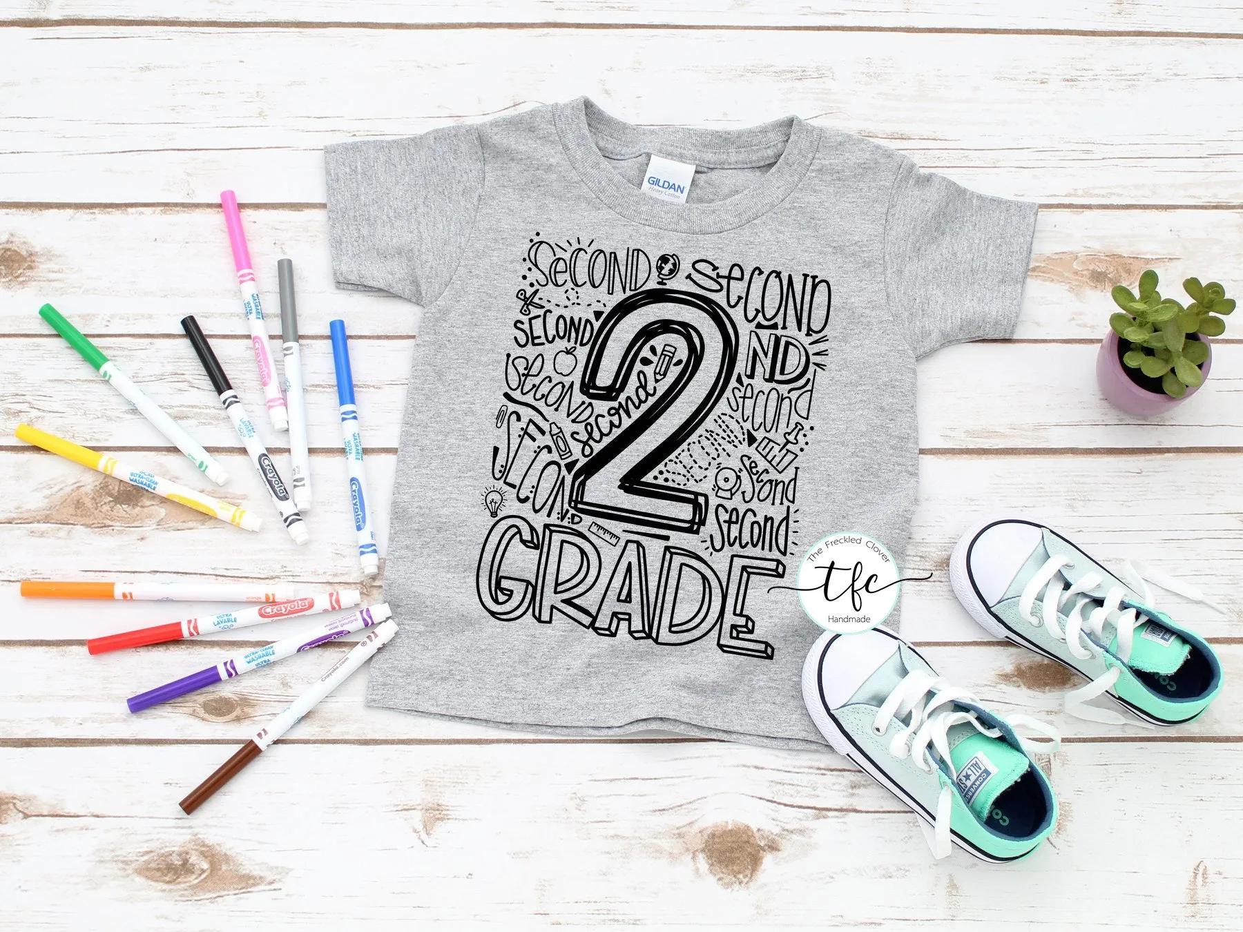 {Grade Typography} screen print tee