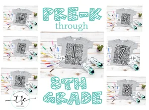 {Grade Typography} screen print tee