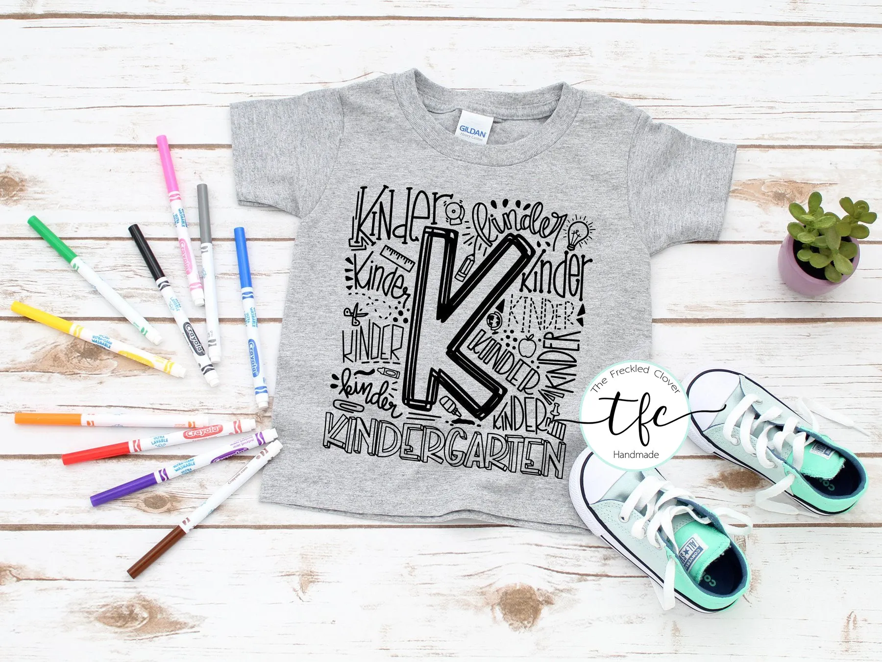 {Grade Typography} screen print tee