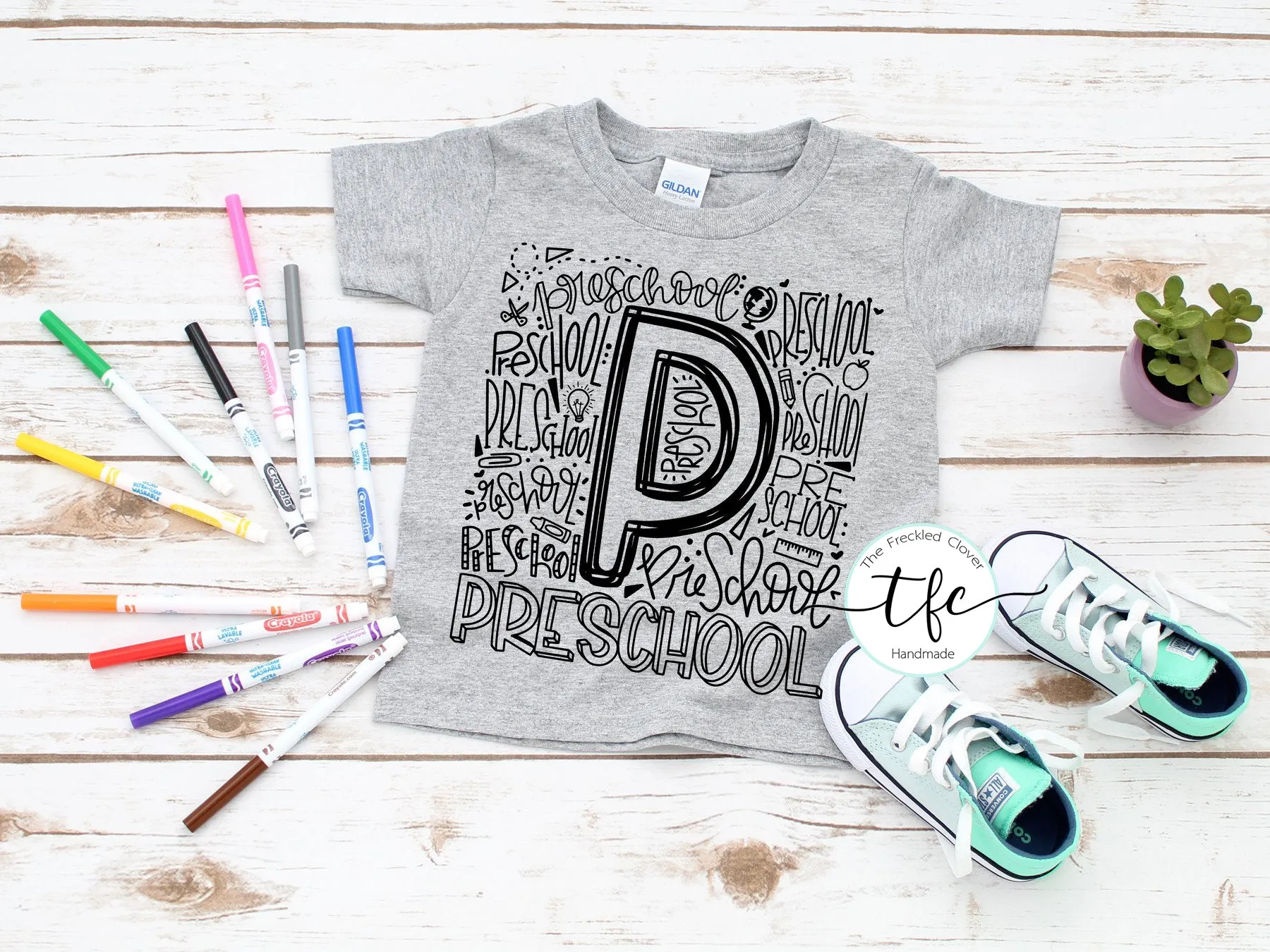 {Grade Typography} screen print tee