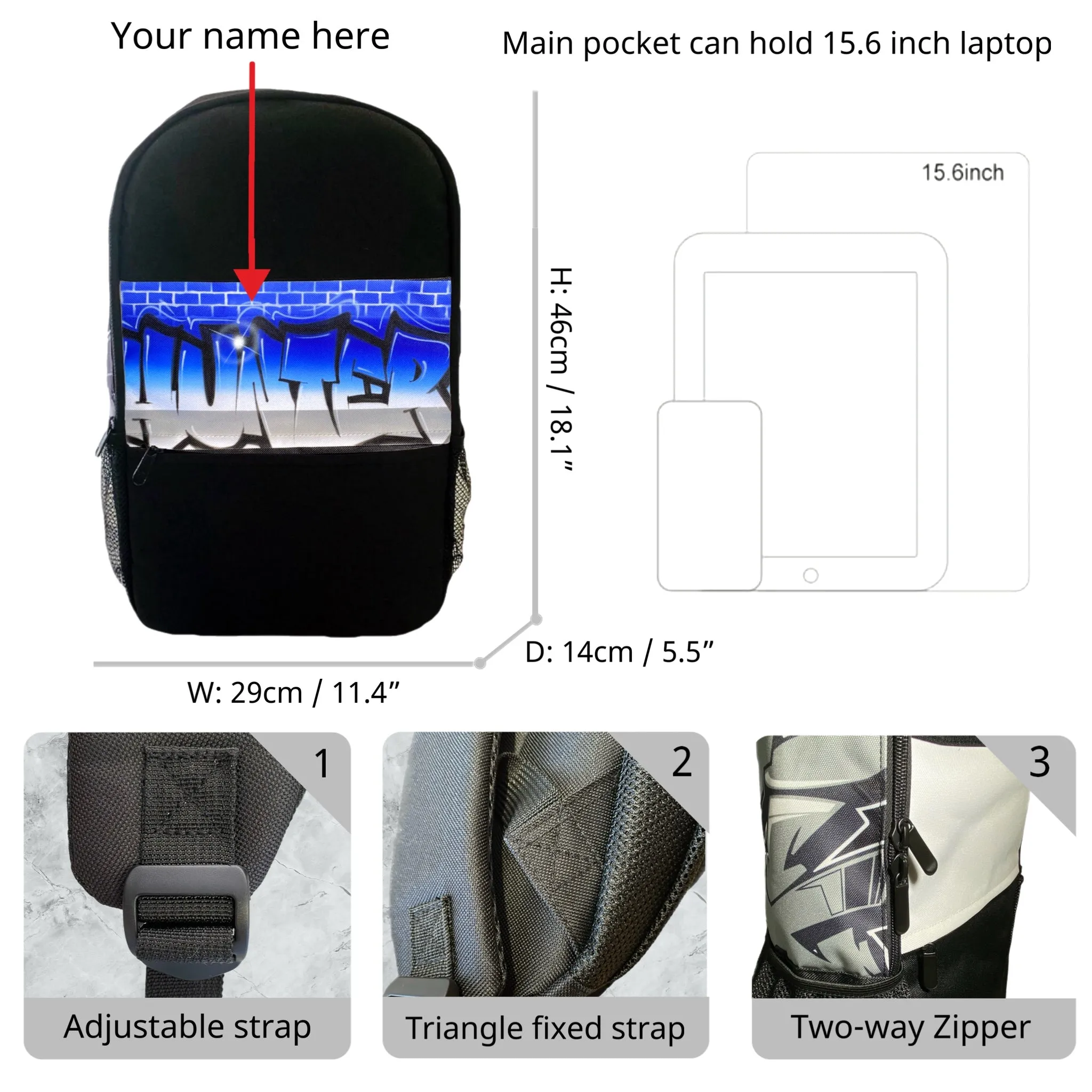 Graff Brickwall Style Backpack (12)
