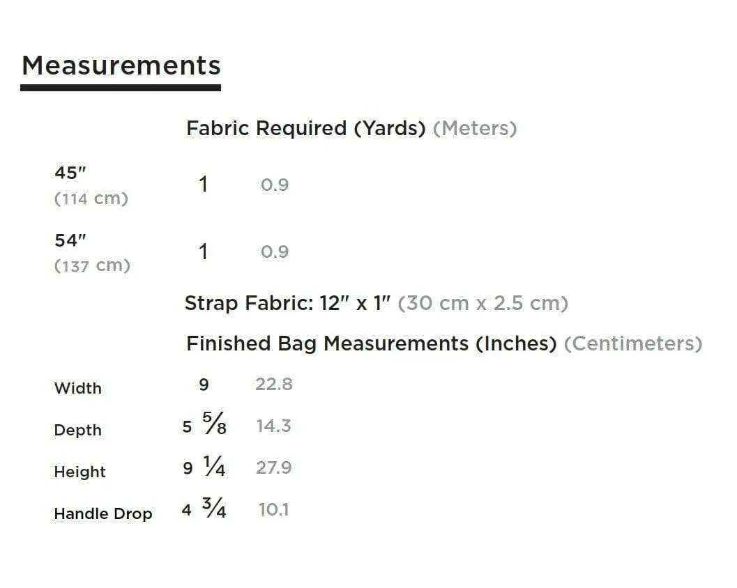 Grainline Studio - Field Bag