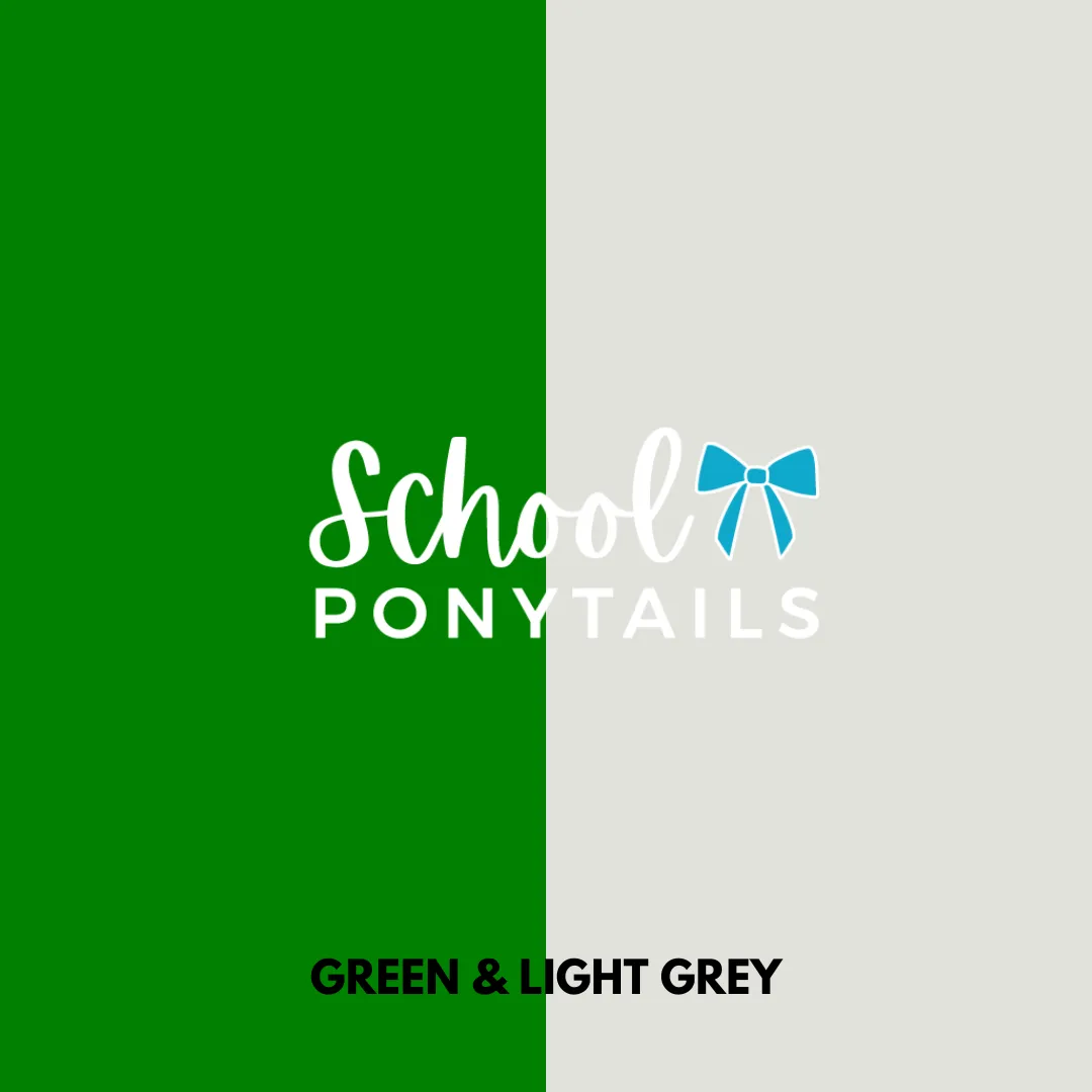 Green & Light Grey Hair Accessories
