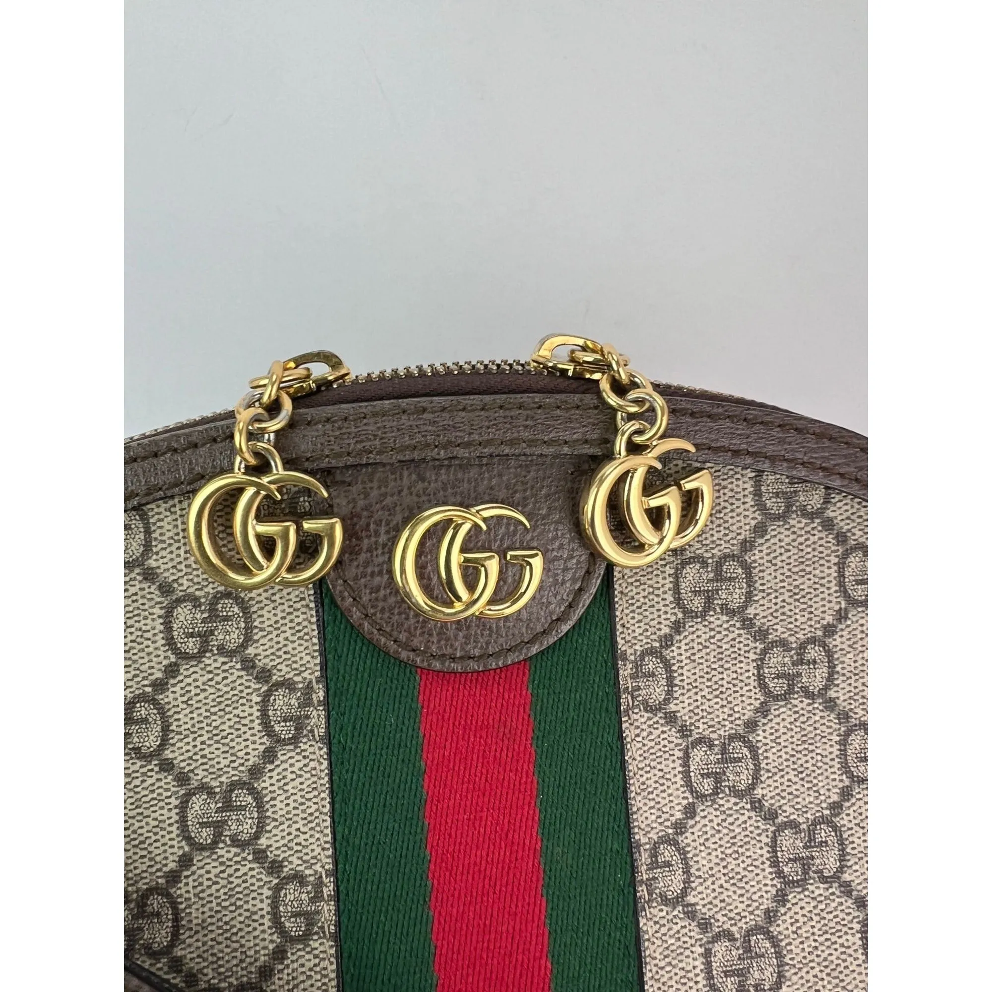 Gucci Ophidia Small Dome Monogram Web Shoulder Bag