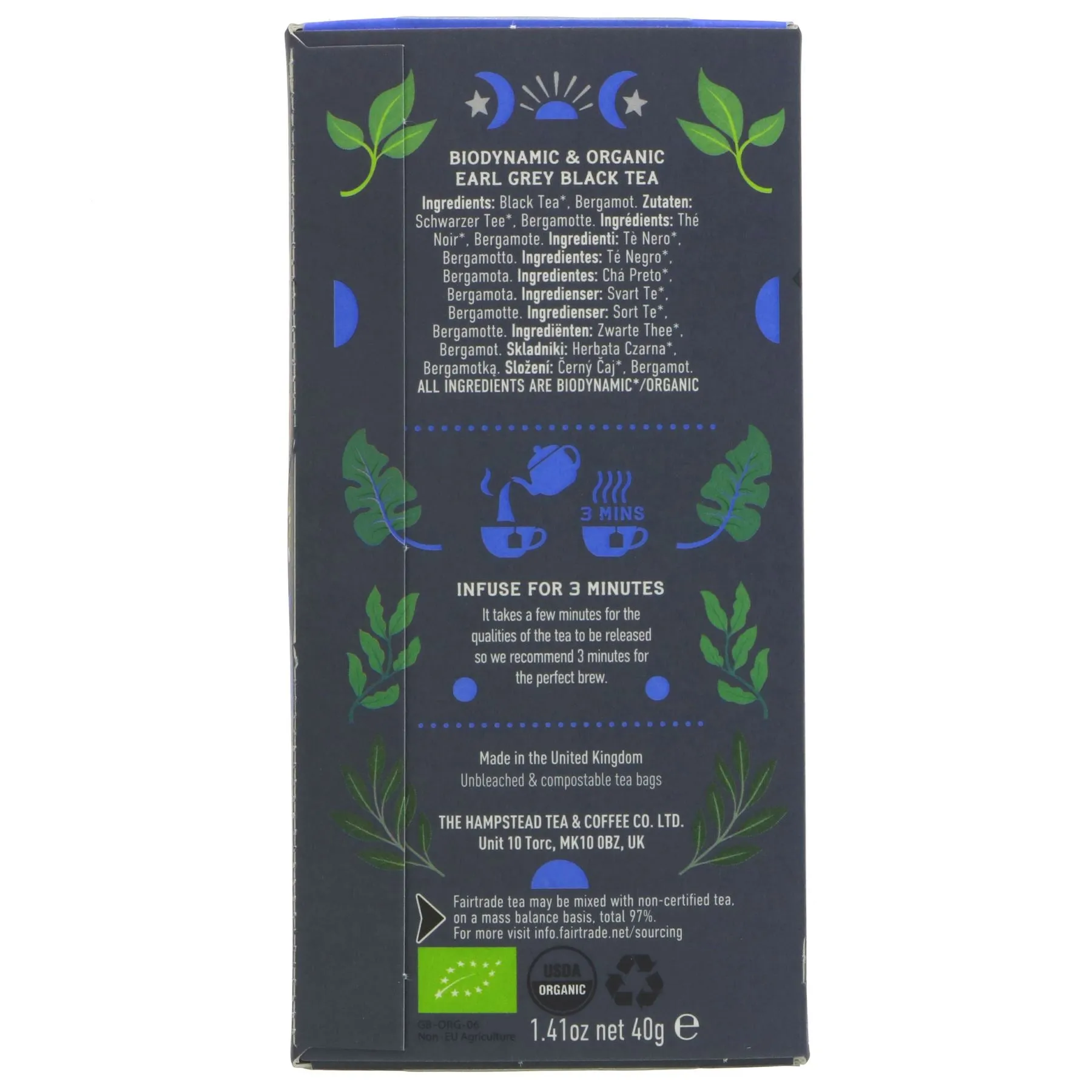 Hampstead Tea | Divine Earl Grey | 20 bags