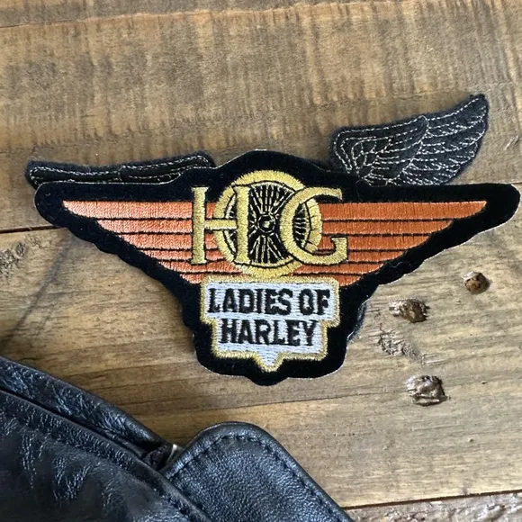 Harley Davidson Black Leather Motorcycle Vest Size Large