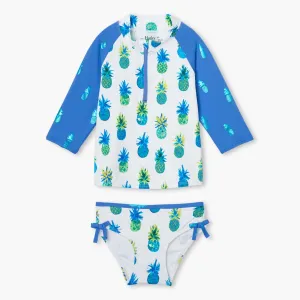 Hatley Painted Pineapple Rashguard Set - Size 2