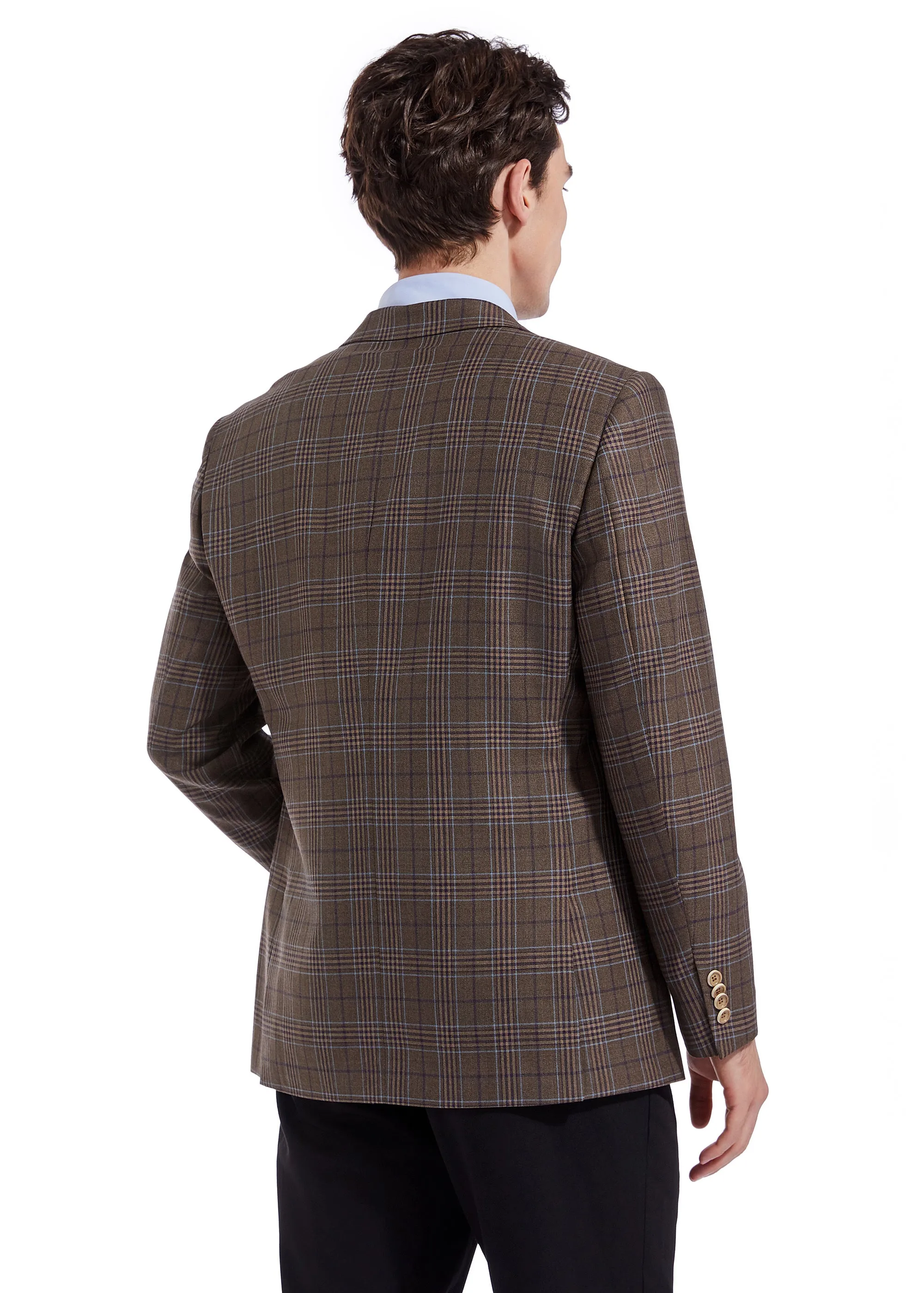 Hechter Paris Brown Plaid Sportcoat