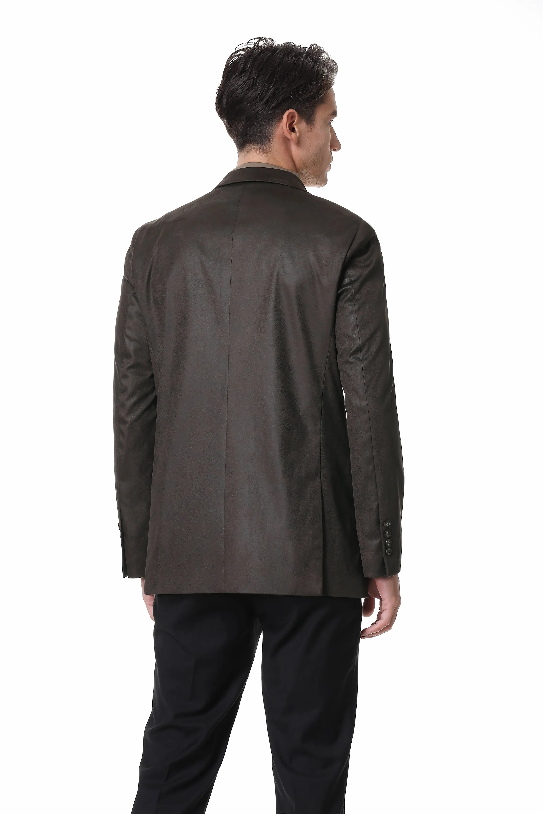 Hechter Paris Faux Suede Tobacco Jacket
