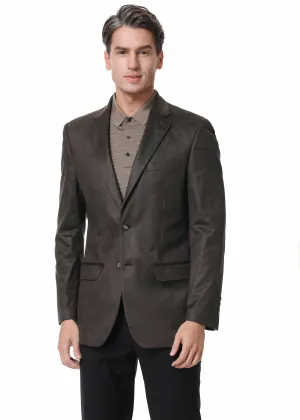 Hechter Paris Faux Suede Tobacco Jacket