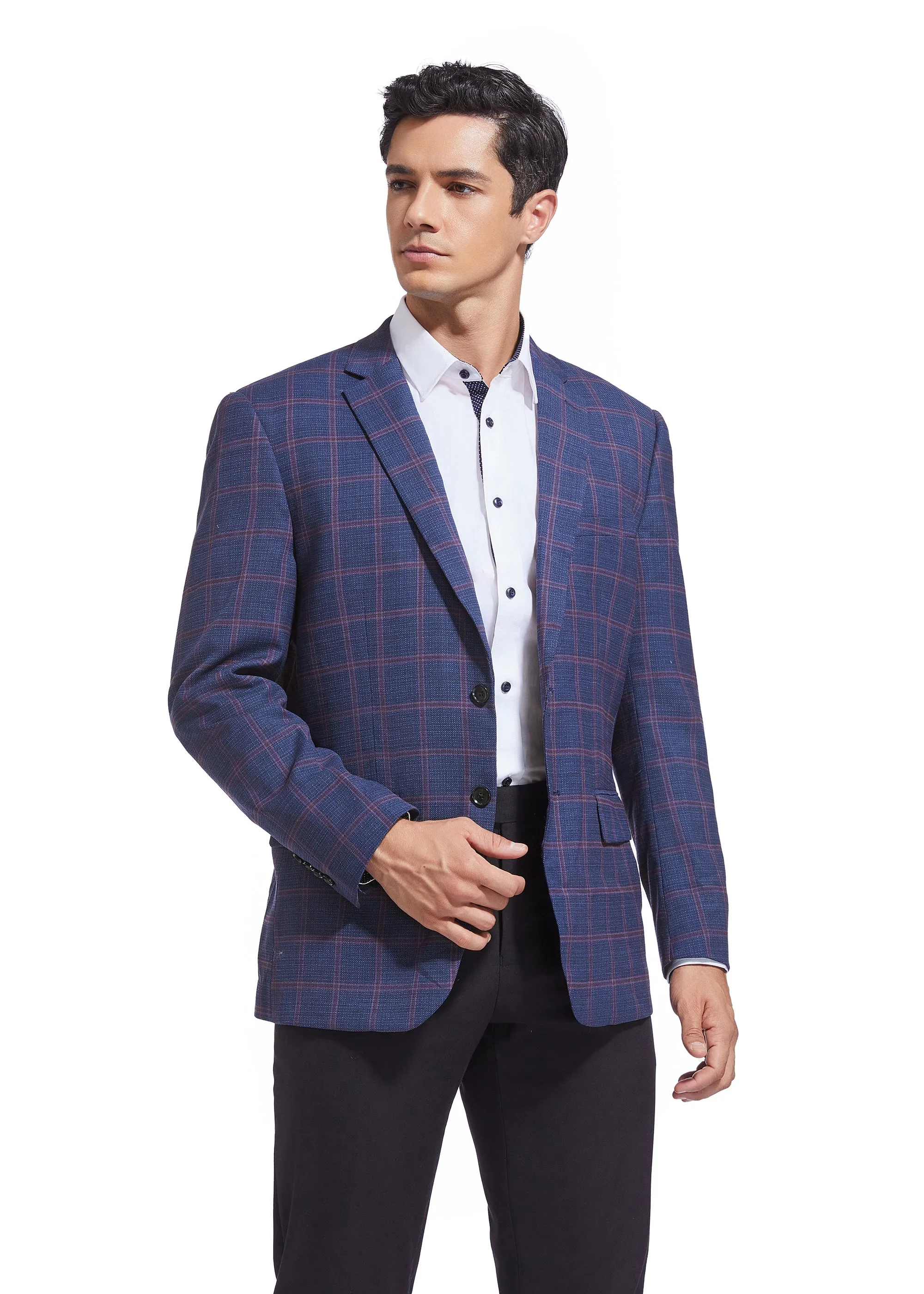 Hechter Paris Grid Wool Sport Coat
