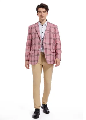 Hechter Paris Pink Plaid Sportcoat