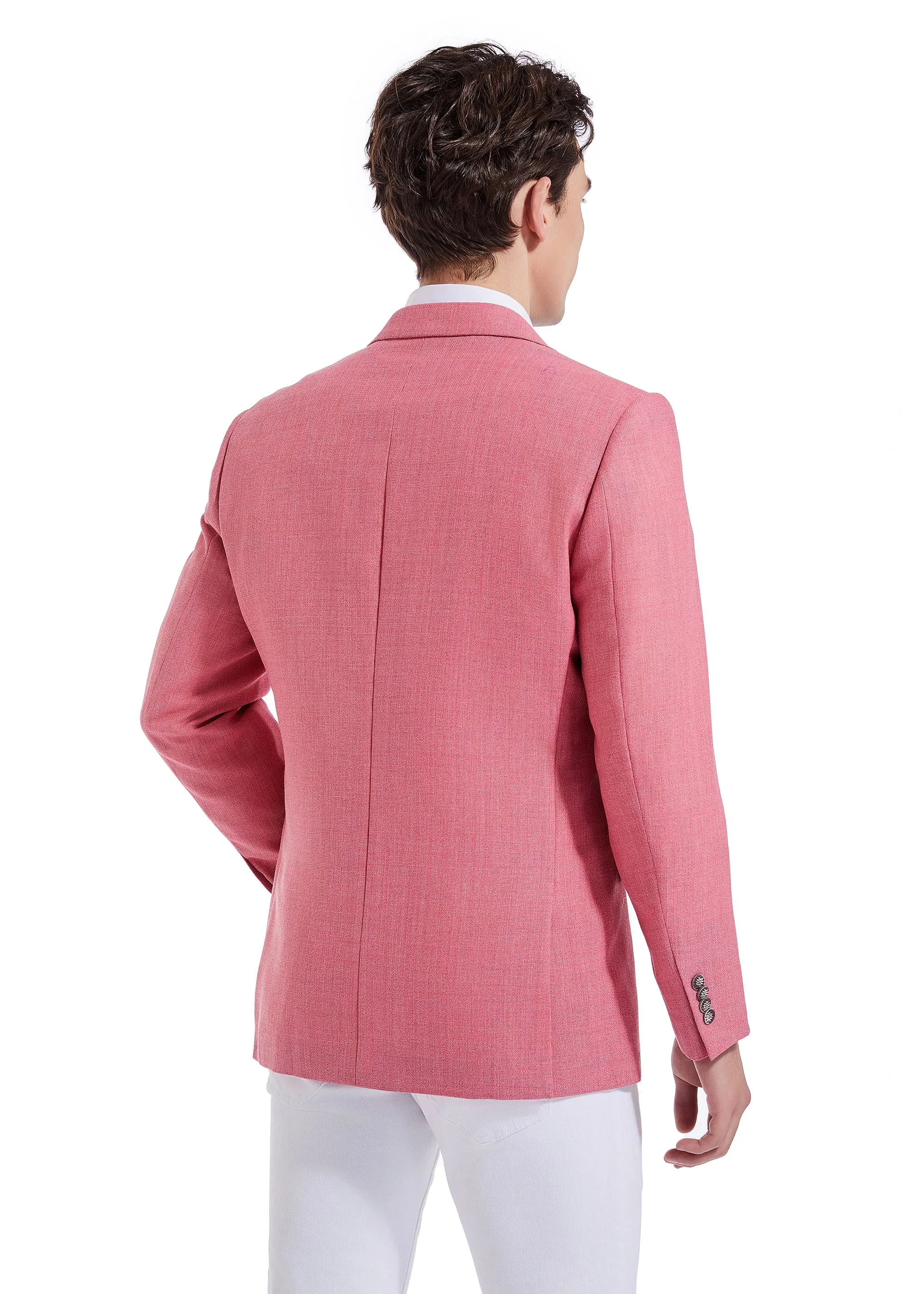 Hechter Paris Pink Solid Sportcoat