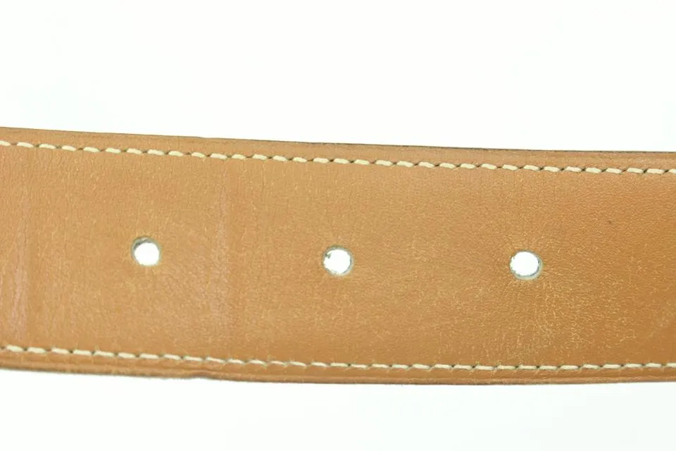Hermès Black x Brown x Gold 32mm Reversible H Logo Belt Kit s331h52
