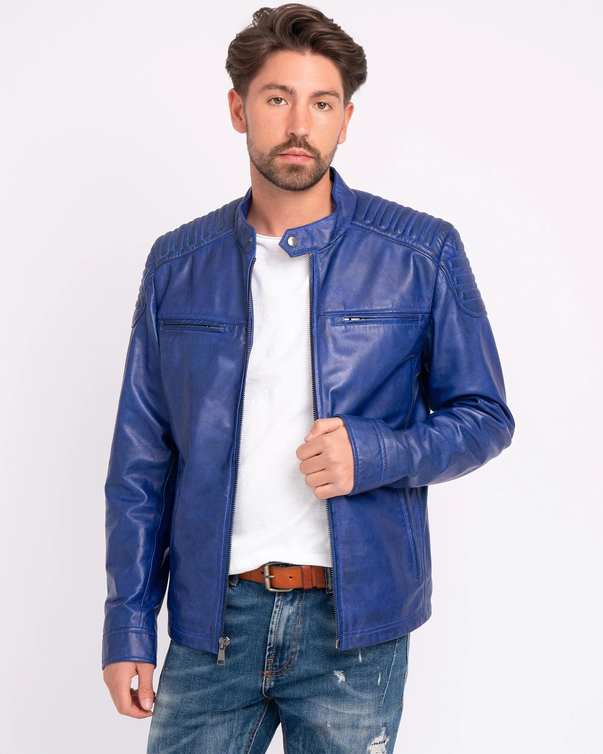 Hobbs | Men's Leather Motorcycle Jacket