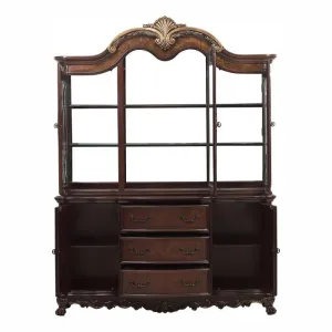 Homelegance Deryn Park Buffet and Hutch in Dark Cherry 2243-50*