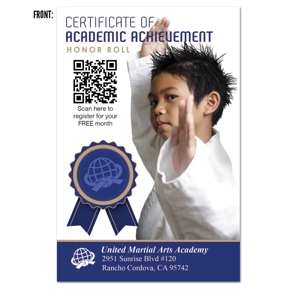 Honor Roll Achievement AD Card