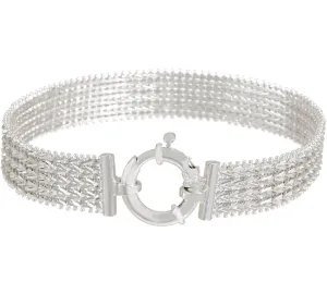 Imperial Silver Wide Wheat Bracelet, Sterling