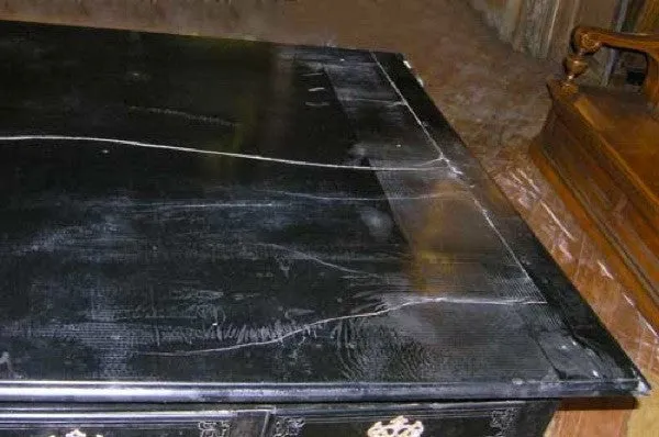 Important Large Indo-Portuguese Ebonized Teak Library Desk