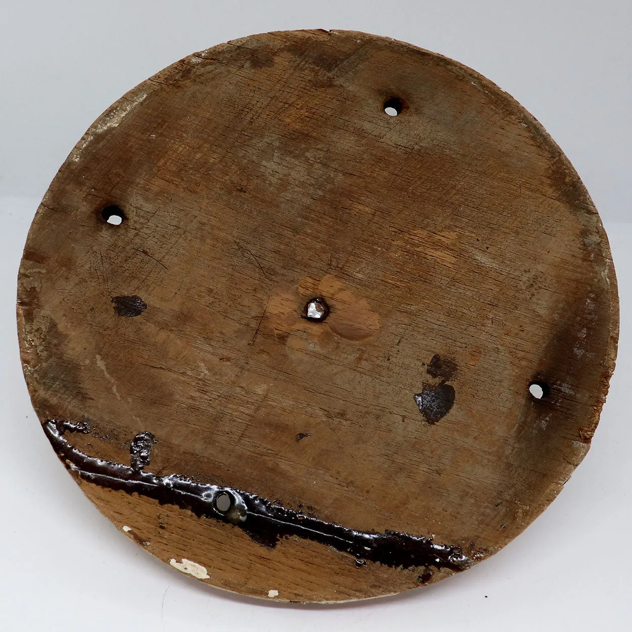 Indo-Portuguese Painted Teak Ceiling Medallion