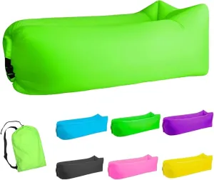 Inflatable Lounger Air Sofa Hammock, Inflatable Couch for Camping, Perfect for Beach Chair Waterproof Anti-Air Leaking Pouch Couch Air Chair for Outdoor, Beach, Hiking…