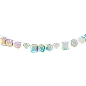 Iridescent Gemstone Garland
