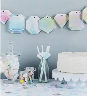 Iridescent Gemstone Garland