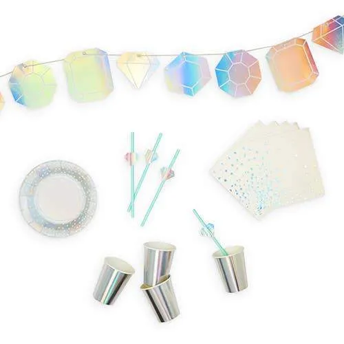 Iridescent Gemstone Garland
