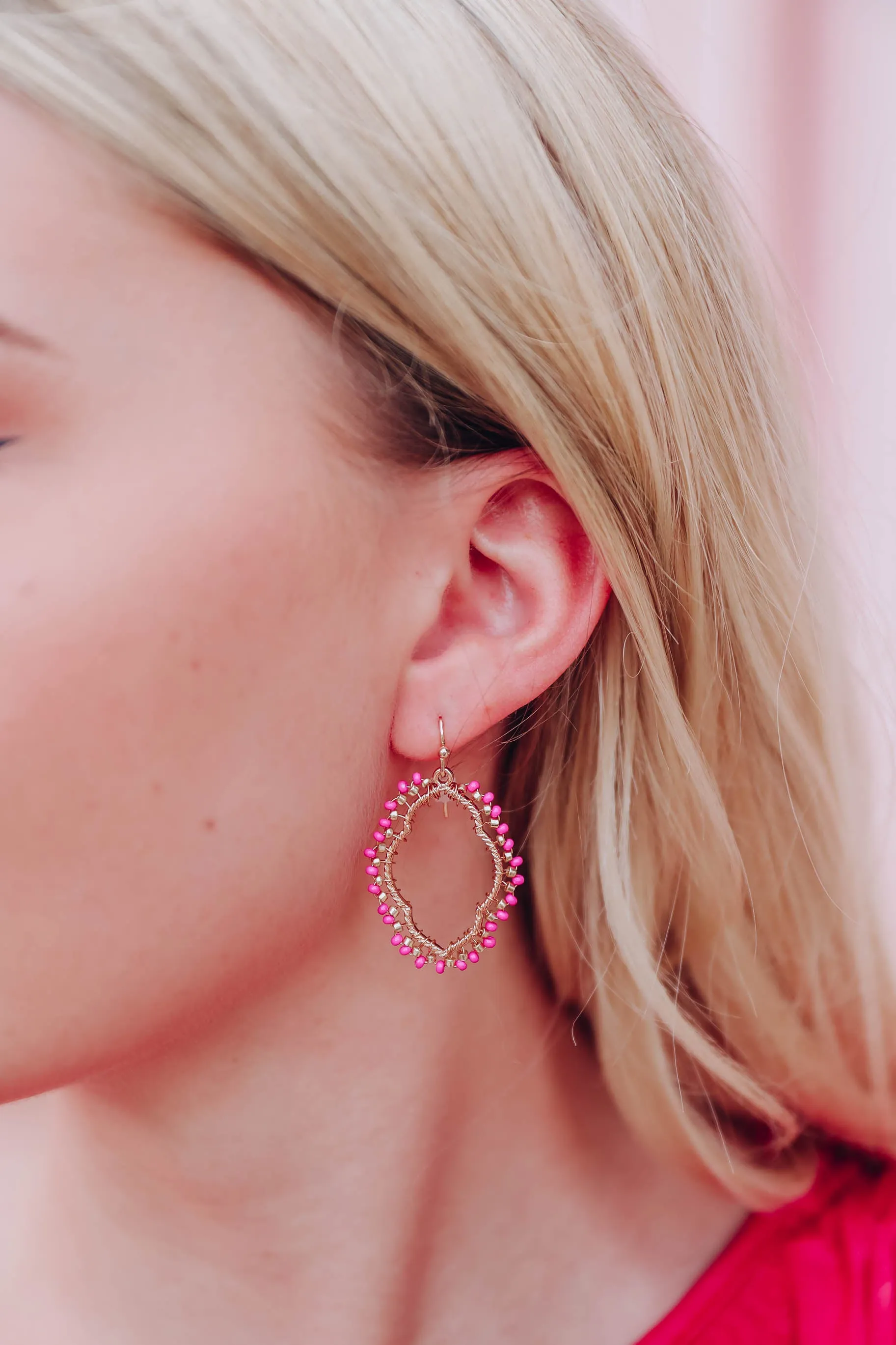 Jago Earrings - Fuchsia