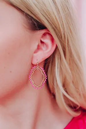 Jago Earrings - Fuchsia