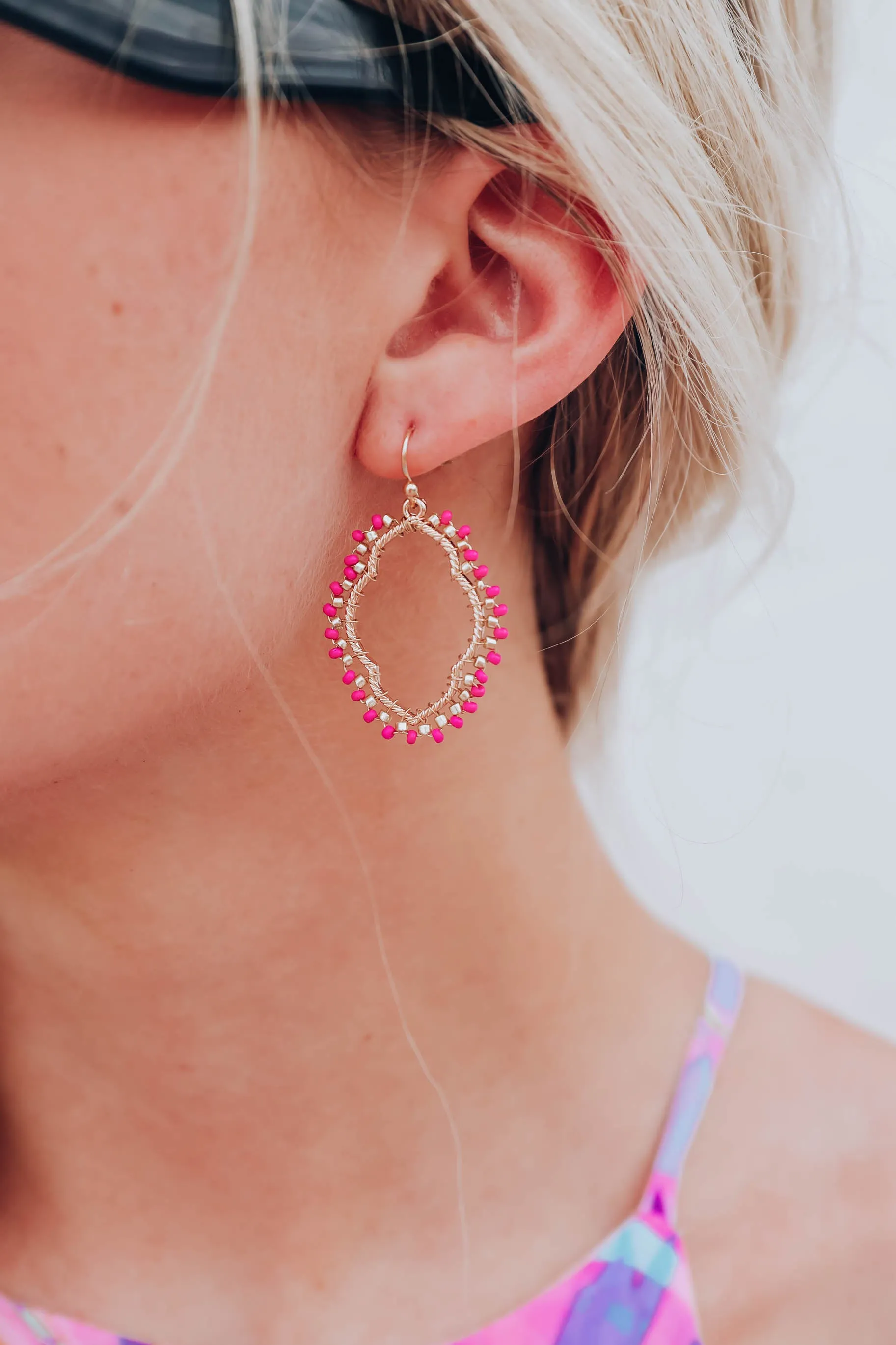 Jago Earrings - Fuchsia