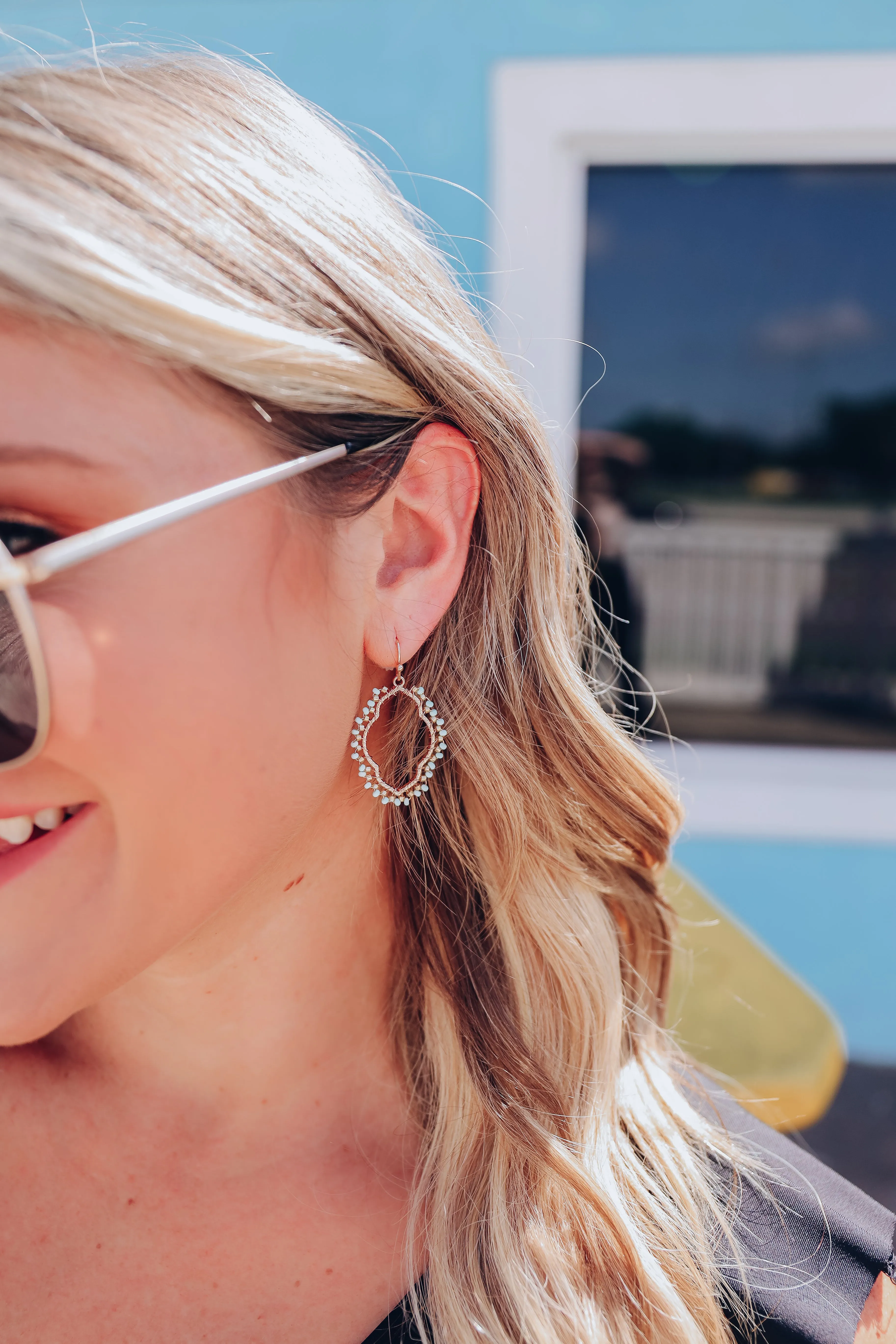 Jago Earrings - Light Blue