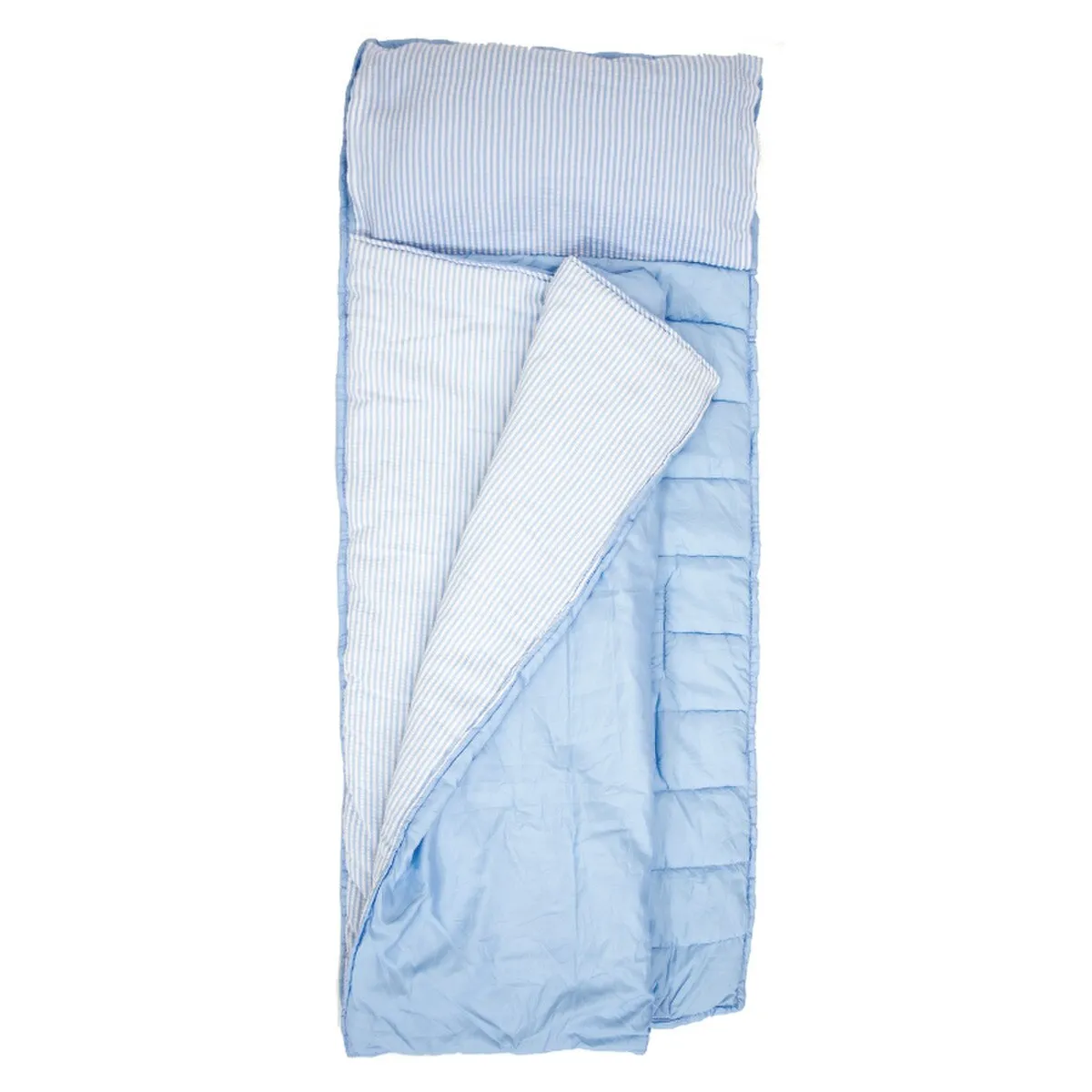 Jane Marie Kids Brooks Blue Seersucker Nap Mat