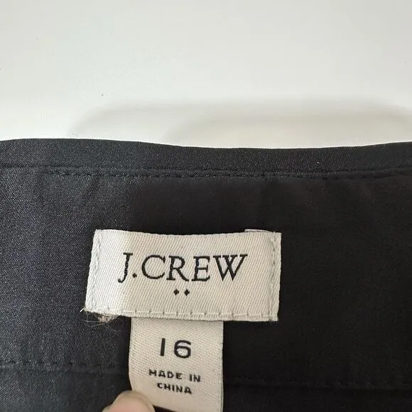 J.Crew Sequin Mini Skirt Womens 16 Black Dressy Cocktail Party Preppy City
