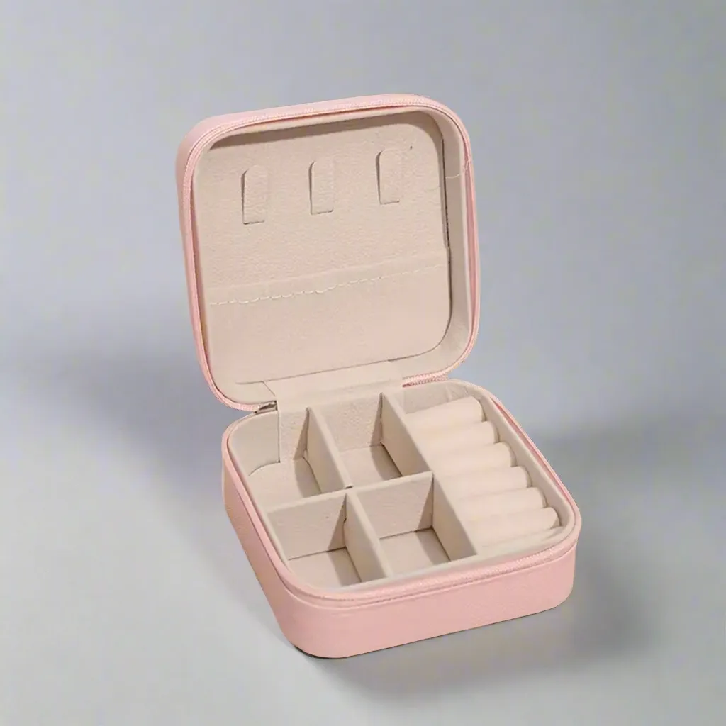 Jewelry Storage Case Cotton Candy Pink