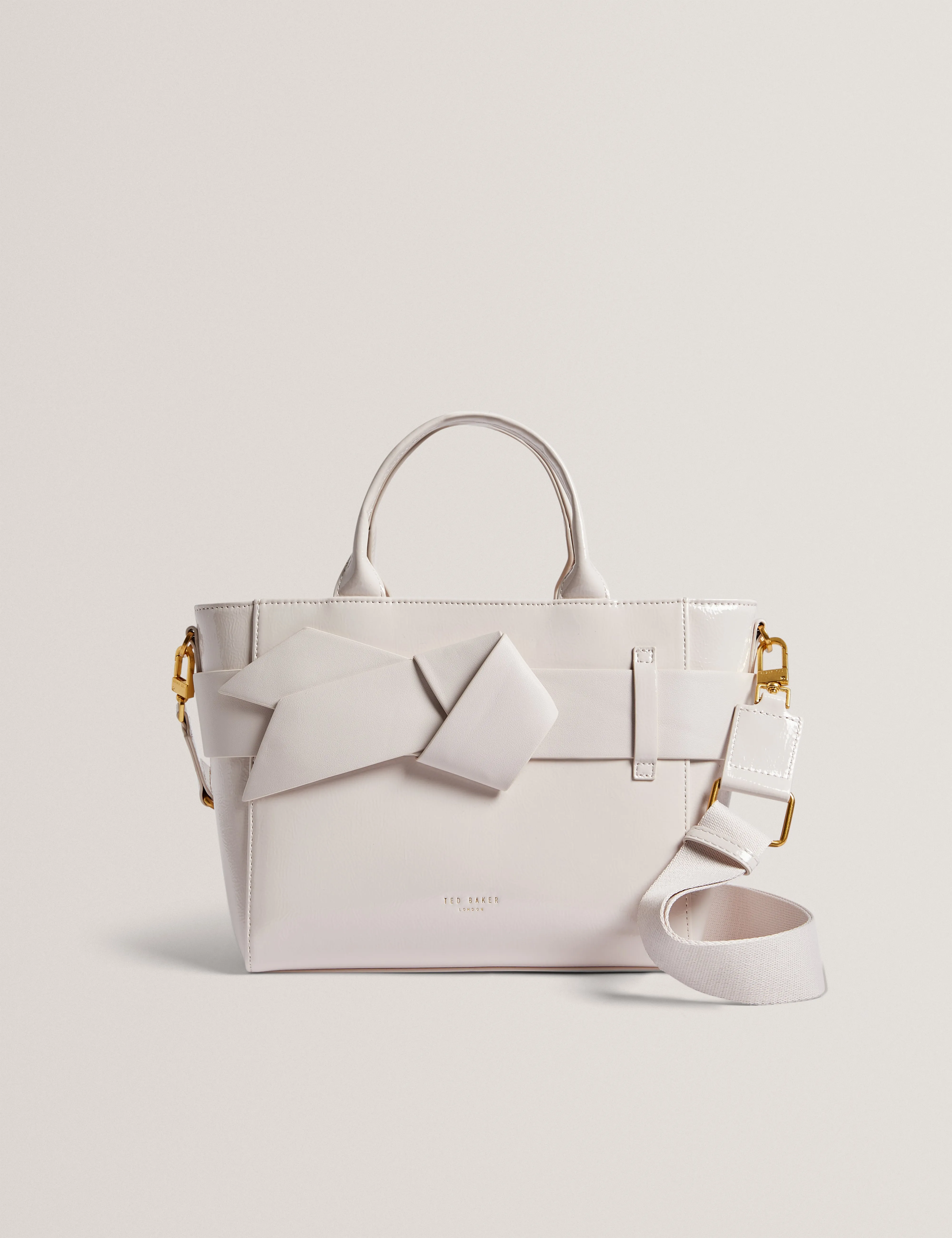 Jimsa Knot Bow Crossbody Bag Ivory