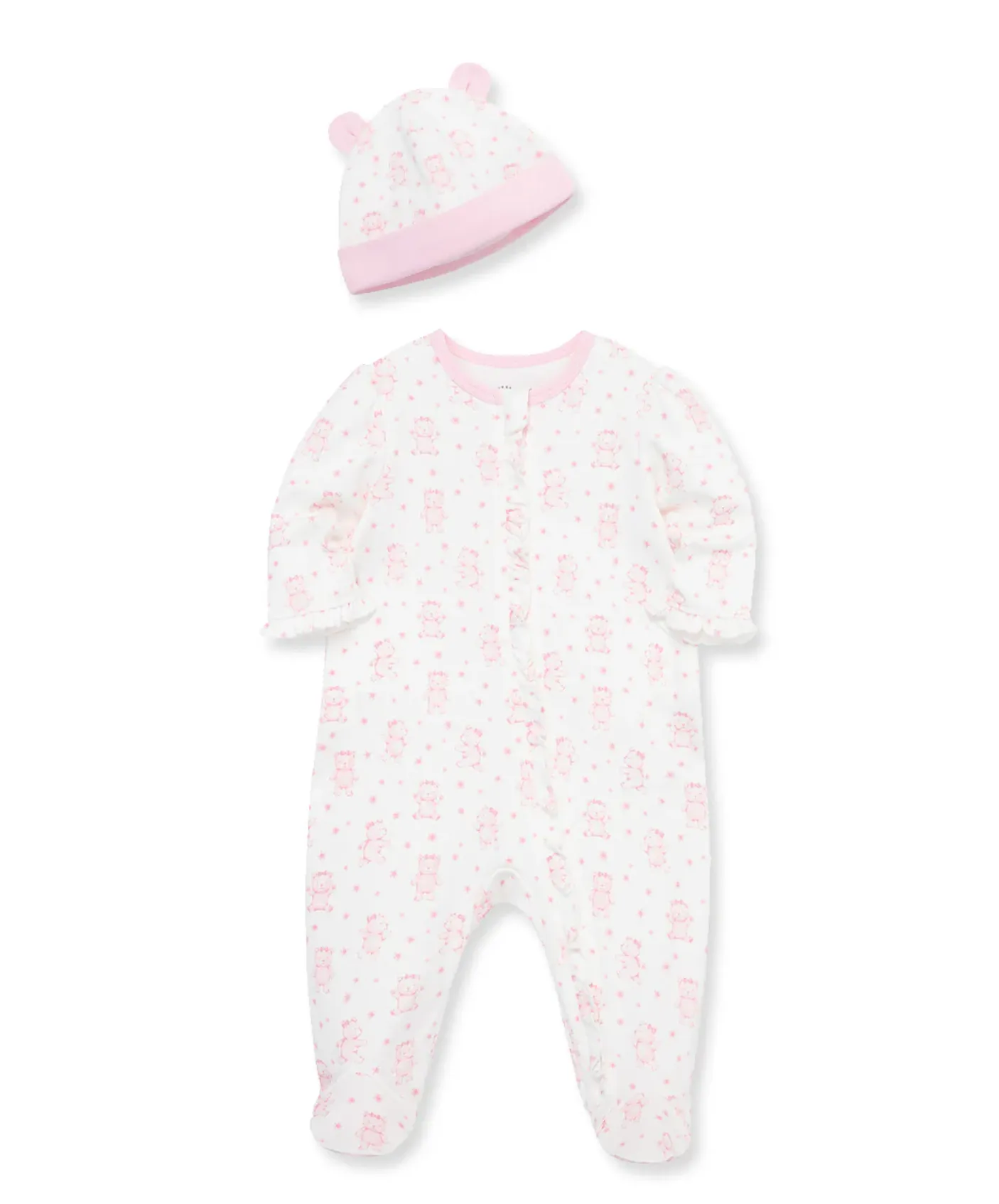 Joyful Bear 2-Way-Zip Footie & Hat