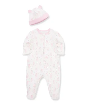 Joyful Bear 2-Way-Zip Footie & Hat