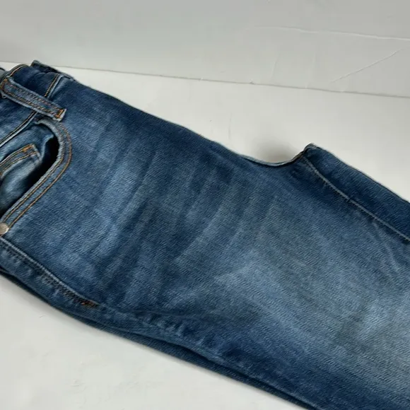 Judy Blue Sharon High Rise Released Hem Skinny blue jean zip closure